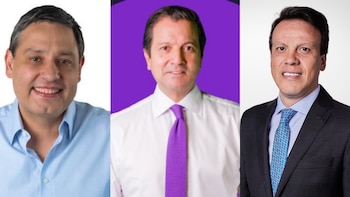 Los tres aspirantes a la