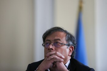 El candidato presidencial Gustavo Petro