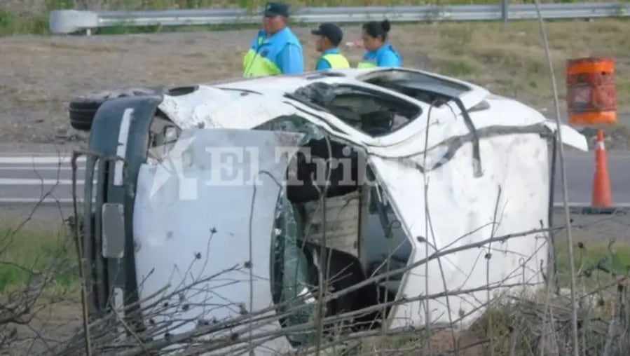 El accidente fatal ocurrió en la ruta nacional 34, cerca del paraje El Cuarteadero, en el departamento El Carmen. Foto: gentileza El Tribuno