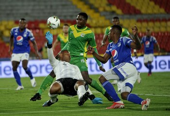 BOGOTA - COLOMBIA, 21-07-2021: Millonarios