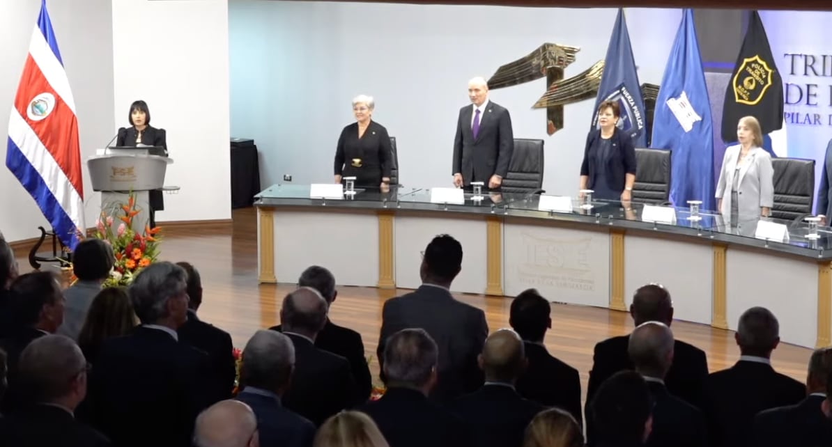 El proceso estuvo a cargo del Tribunal Supremo de Elecciones como garante de la democracia. Cortesía: Captura transmisión TSE