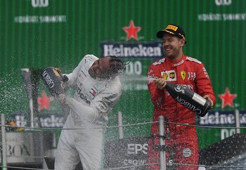 Lewis Hamilton y Sebastian Vettel