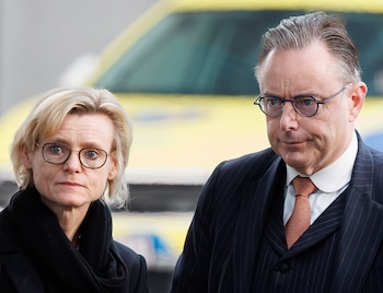 El ministro de Bélgica, Bart De Wever, y su esposa, Veerle Hegge, en una imagen de archivo (Grosby)