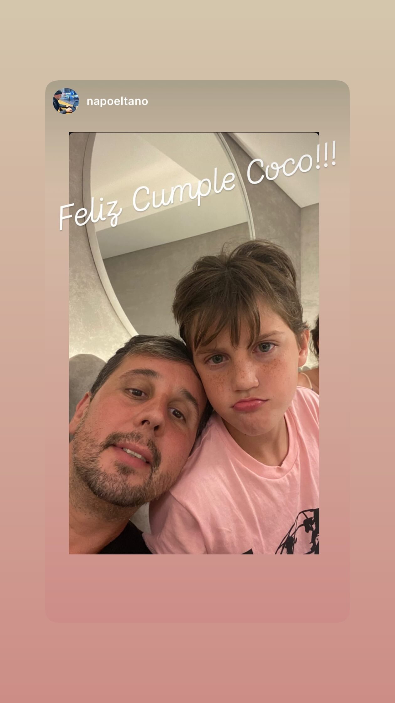 Matías Napolitano, amigo de Maxi López y padrino de Constantino