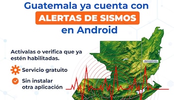 Guatemala oficializó la habilitación del Sistema de Alertas de Sismos de Android para teléfonos móviles.