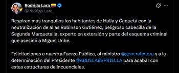Rodrigo Lara - crédito @Rodrigo_Lara_/X