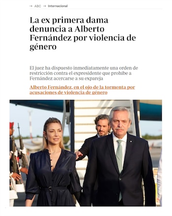 Así reflejó ABC la denuncia