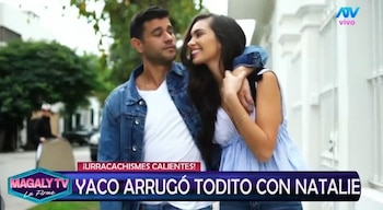 Natalie Vértiz y Yaco Eskenazi protagonizan tenso momento por sus finanzas familiares: “¿Qué tienes que hablar de mi economía?”. Captura: Magaly TV La Firme.