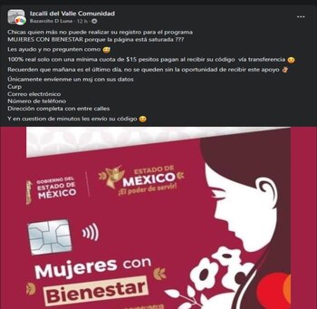 Falsos Gestores Mujeres con Bienestar