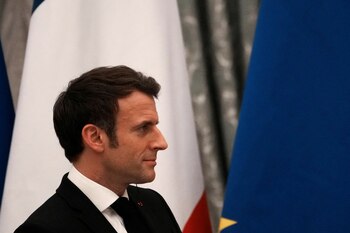 Emmanuel Macron llegó el lunes