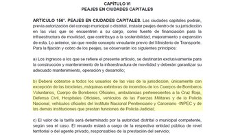 Apartado de la reforma tributaria.