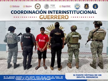 Carlos “N” es señalado como presunto integrante del Cártel Independiente de Acapulco. (crédito: fiscalía de Guerrero)