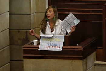 La congresista del partido Alianza