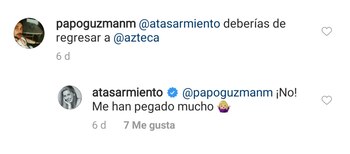 Un antiguo mensaje donde descartó