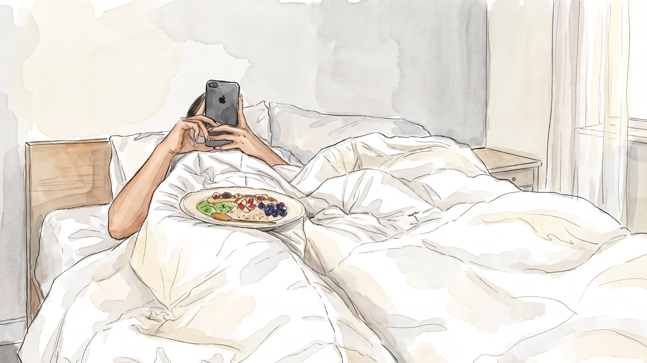 El uso del móvil al despertar acelera el paso del descanso a la alerta. (Imagen Ilustrativa Infobae)