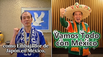 En un clip publicado en @embjpmx, Kozo Honsei canta y salta con personal diplomático mientras pide dejar la duda y alienta a la Selección Mexicana, con el argumento de que jugará como local