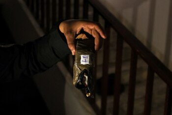 Un combatiente de Hayat Tahrir