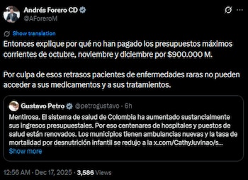 Andrés Forero se metió en