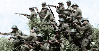 Infantería peruana durante la guerra del 41