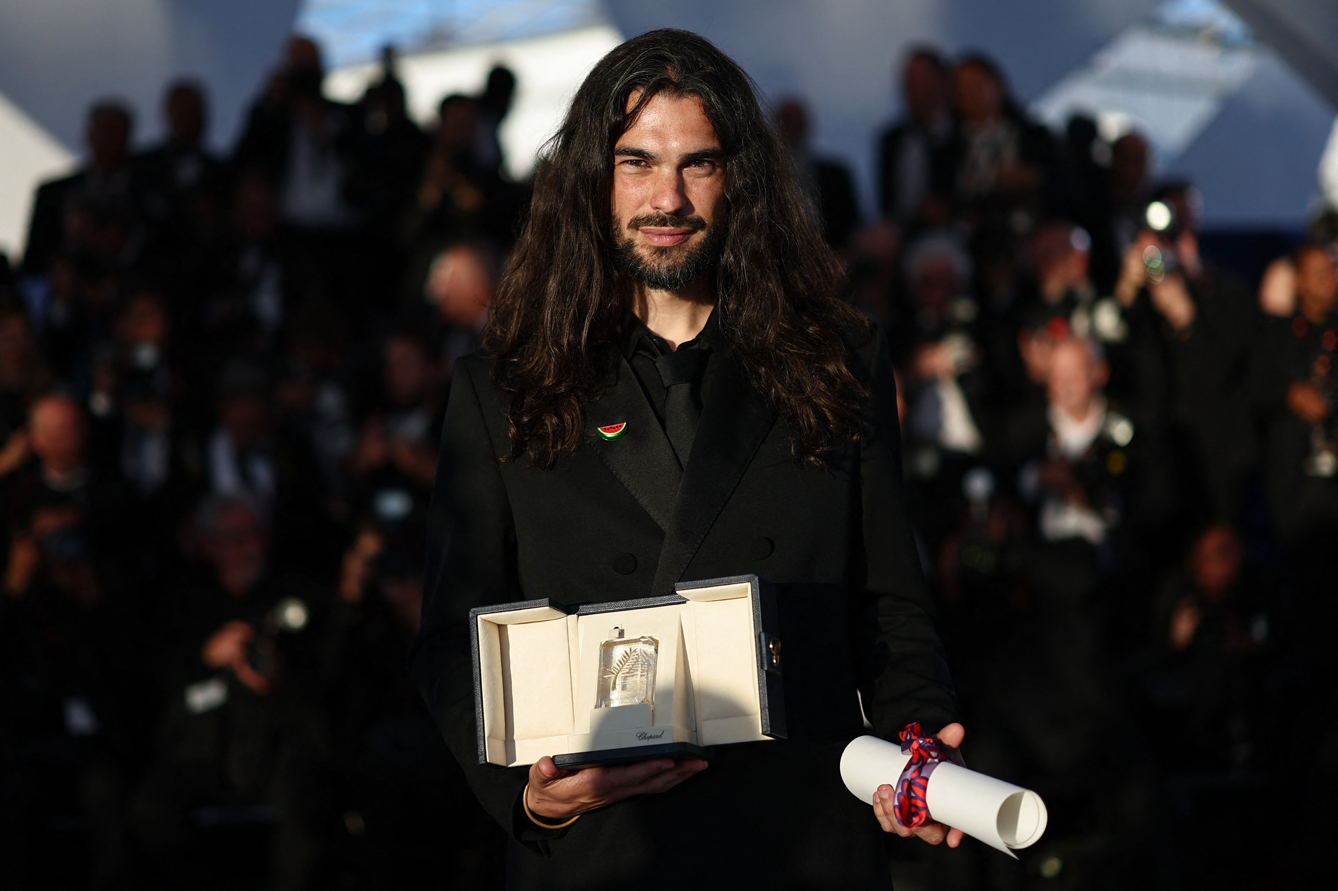Director Oliver Laxe, co-winner of the Jury Prize award for the film