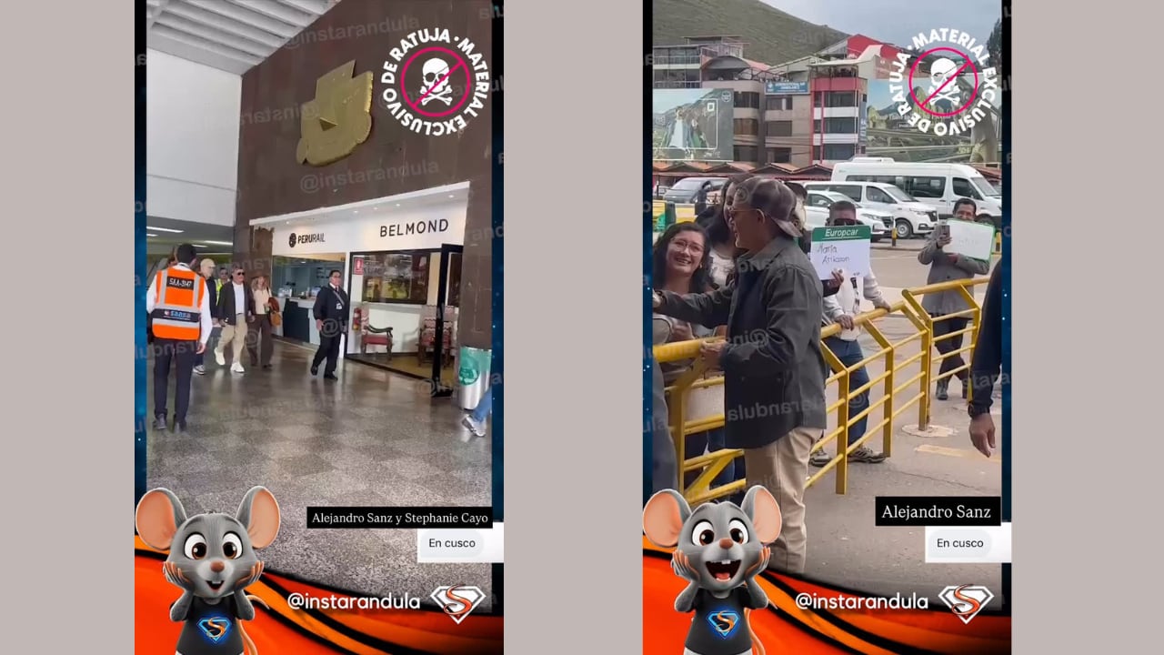 La pareja fue recibida por fans en el aeropuerto de Cusco y se dirigió al Valle Sagrado de los Incas, avivando el interés público. (Instagram Instarándula)