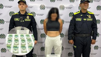 La cogieron con $100 millones