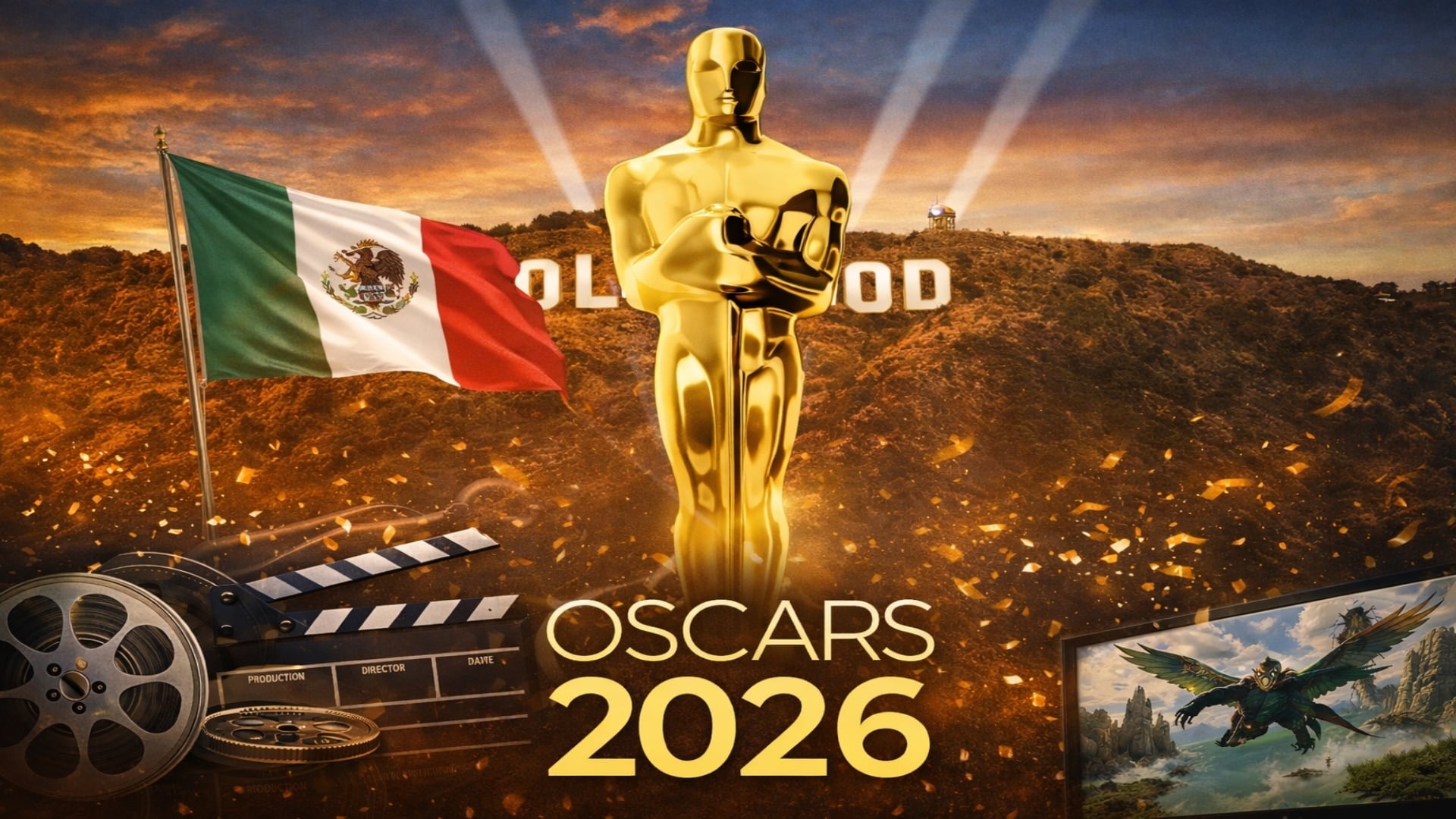 El director Guillermo del Toro, el sonidista José Antonio García, la productora Nidia Santiago y la artista de efectos visuales Ivel Hernández reflejan la creciente influencia de México en Hollywood