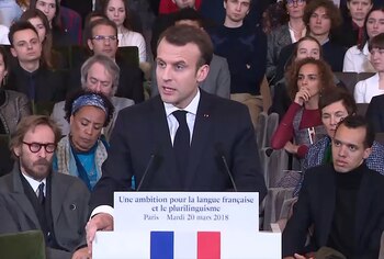 El presidente de Francia, Emmanuel