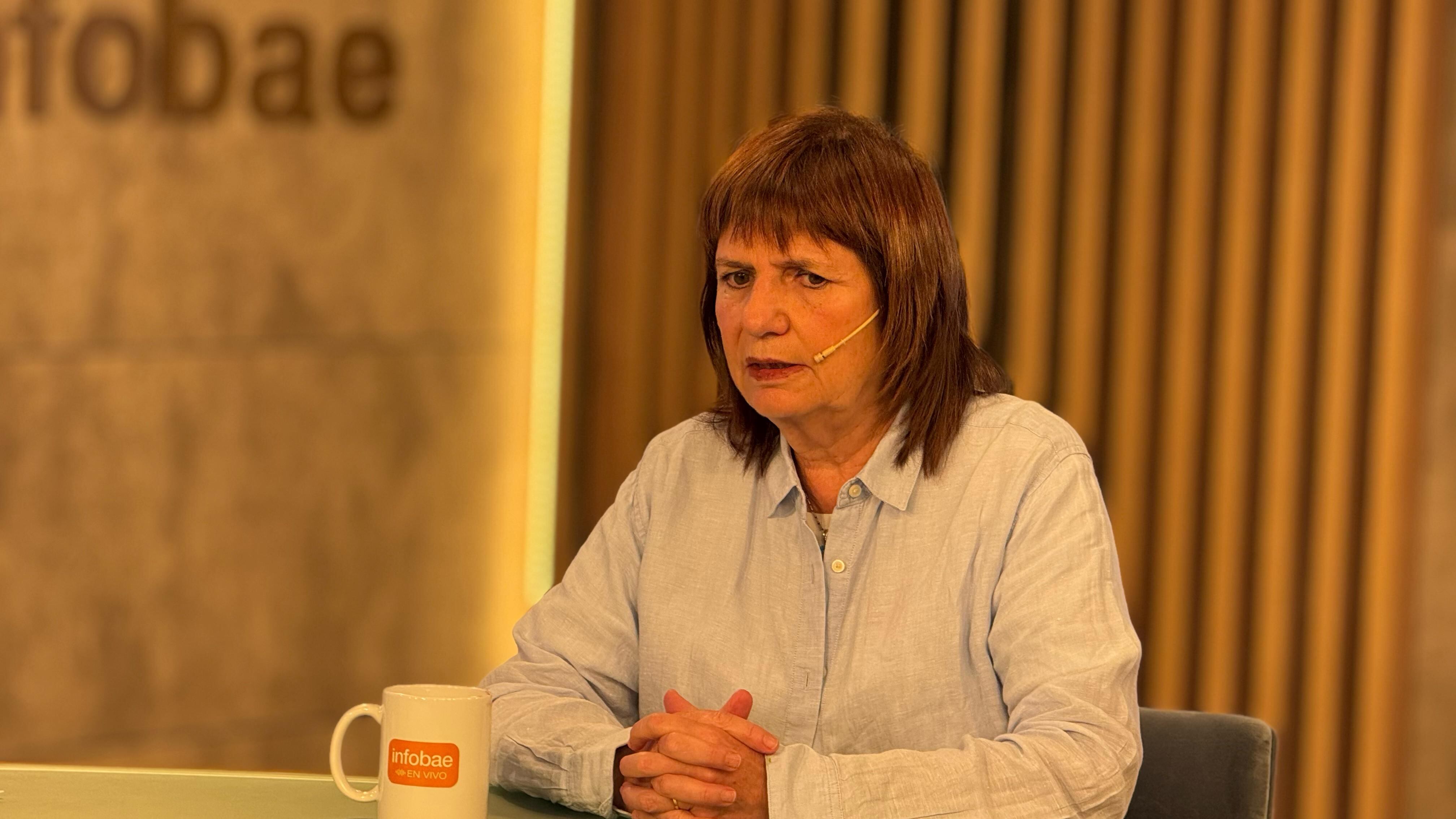 La ministra de Seguridad, Patricia Bullrich