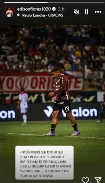 El mensaje de Edison Flores