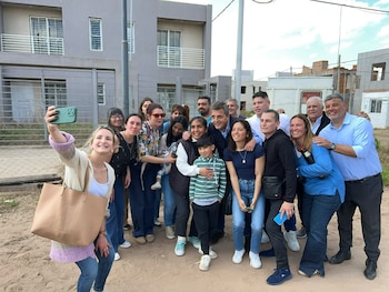 Sergio Massa de campaña este