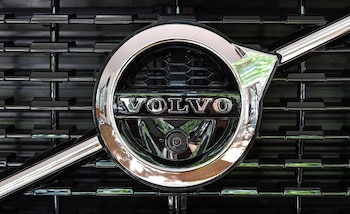 Logo de Volvo, en una