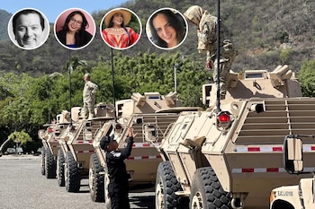 Congresistas y dirigentes políticos expresaron posiciones distintas frente a la militarización y a la estrategia adoptada para enfrentar la crisis de seguridad -crédito EFE/ Fuerzas Militares de Colombia/@MariaFdaCabal/X/@marthaperaltae/X/@lunadavid/X/@JenniferPedraz/X