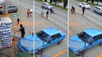 Trabajador arriesga la vida para salvar a una niña de ser atropellada en Puebla y se convierte en héroe viral