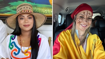 Vicky Dávila se vistió con