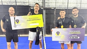 Imano Machuca y Mauro Luna Diale ganaron un torneo de pádel (@tpepadel)