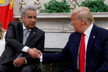 Trump junto a Lenín Moreno