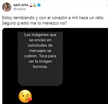 Nati Jota también se expresó