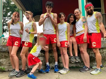 La familia Crawford suele competir