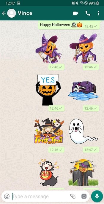 Así se ven los stickers