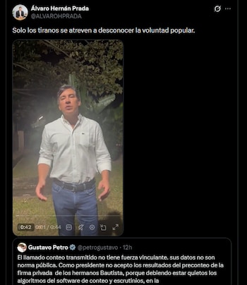 Álvaro Hernán Prada - crédito @ALVAROHPRADA/X