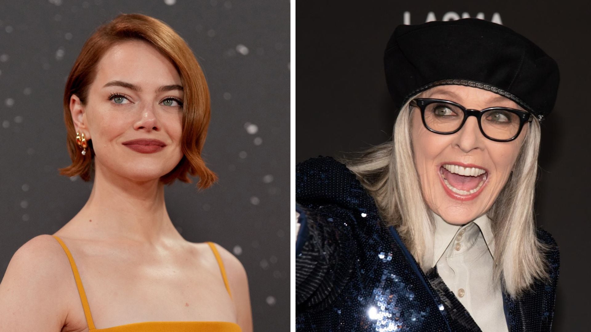 Emma Stone dijo que Diane Keaton le enseñó a no imitar a otras personas.