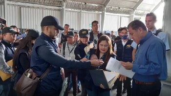 La fiscal Leonor Morales supervisa
