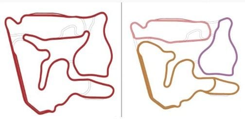 Los cinco circuitos planificados