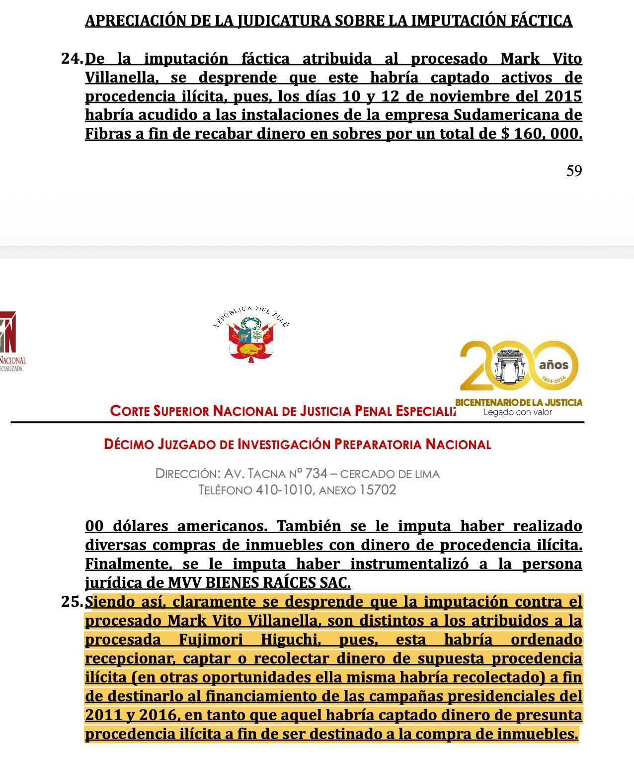 PJ no archiva cargo por lavado de activos contra Mark Vito