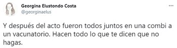 También hubo mensajes sarcásticos referidos