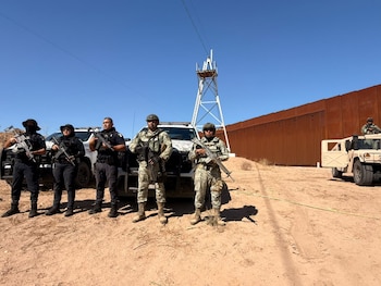 Fuerzas de seguridad mexicanas en el operativo espejo. Crédito: SSCBC