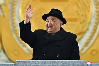 Kim Jong Un durante un