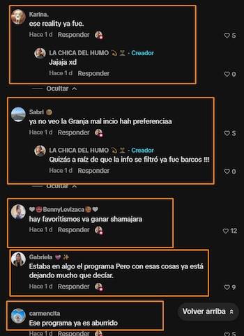 Usuarios critican a La Granja VIP por supuesto favoritismo: “Mejor hagan un reality de los Klug”. Captura: @juanimarquezcortez.