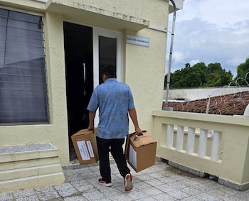 Las investigaciones judiciales arrancaron en 2025. Las autoridades arrestaron a los nueve señalados de formar una red acusada de fraude de servicios al interior de la ANDA./ (FGR)